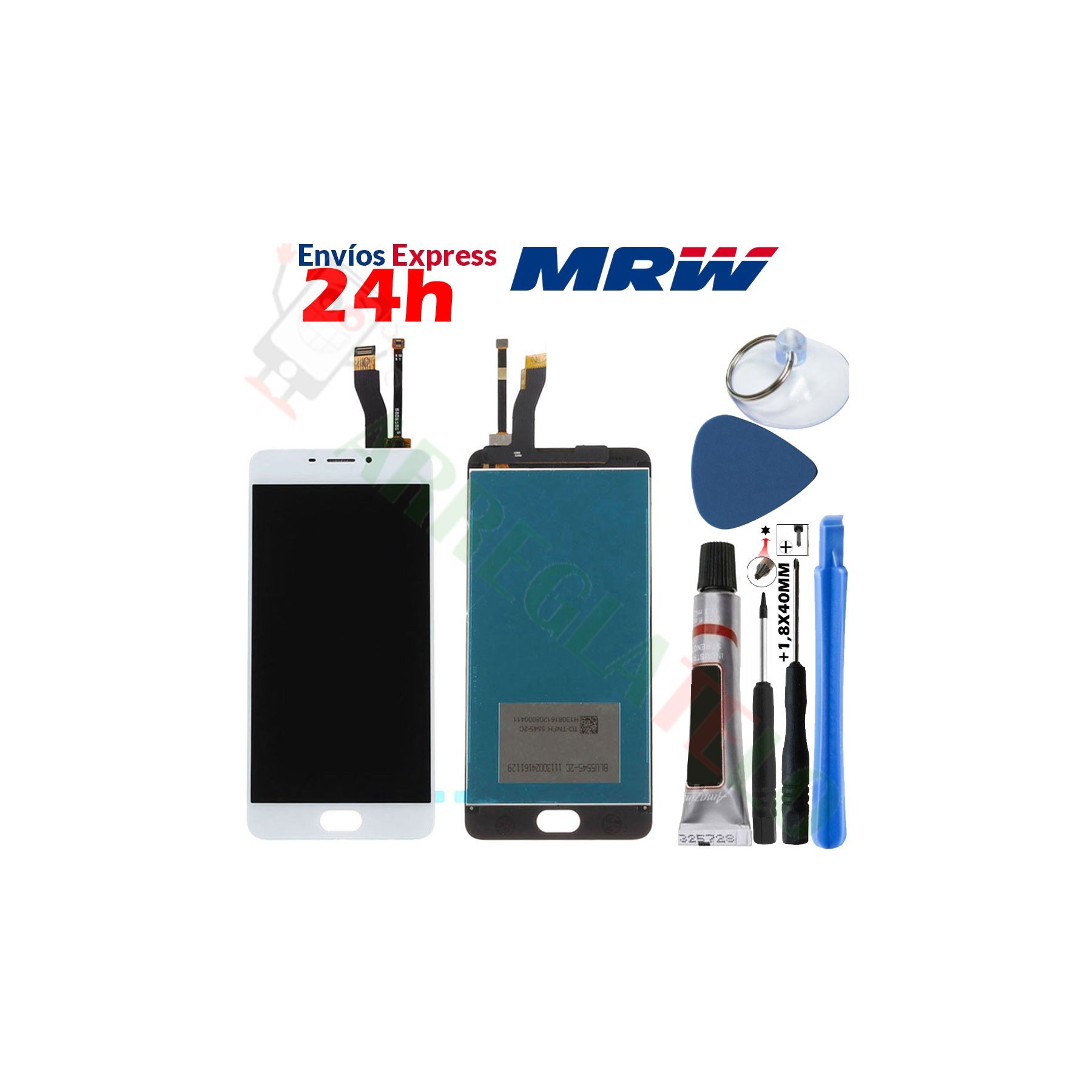 Kit Reparación Pantalla para Meizu M5 Note Blanca