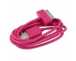 Cable de carga y datos compatible para iPhone 4 & 4S Rojo
