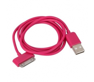 Cable de carga y datos compatible para iPhone 4 & 4S Rojo