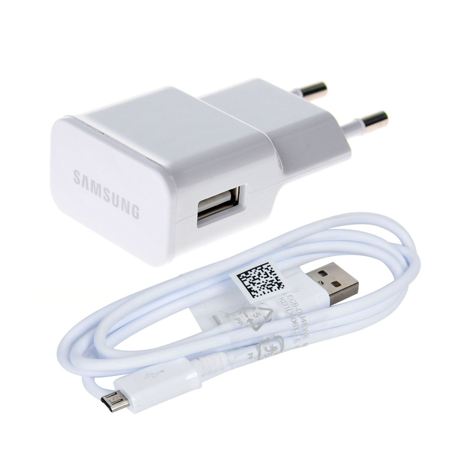 Samsung ETA-U90EWE Charger + Micro USB Cable - Color White