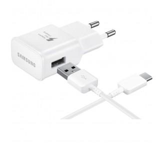 Samsung EP-TA20EWE Fast Charger + Micro USB Cable - Color White