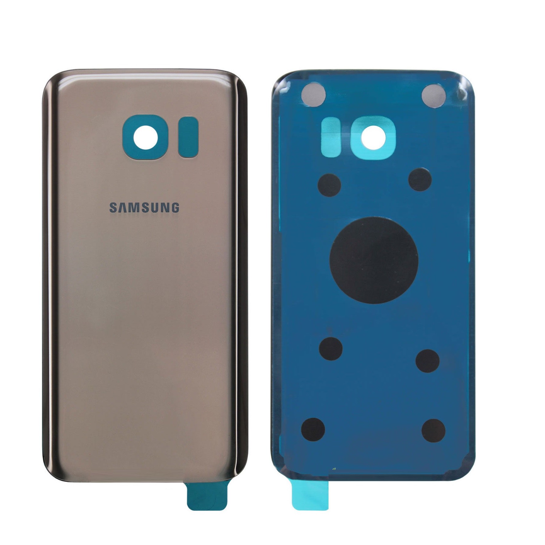 Tapa Trasera Compatible para Samsung Galaxy S7 Edge G935F Dorada