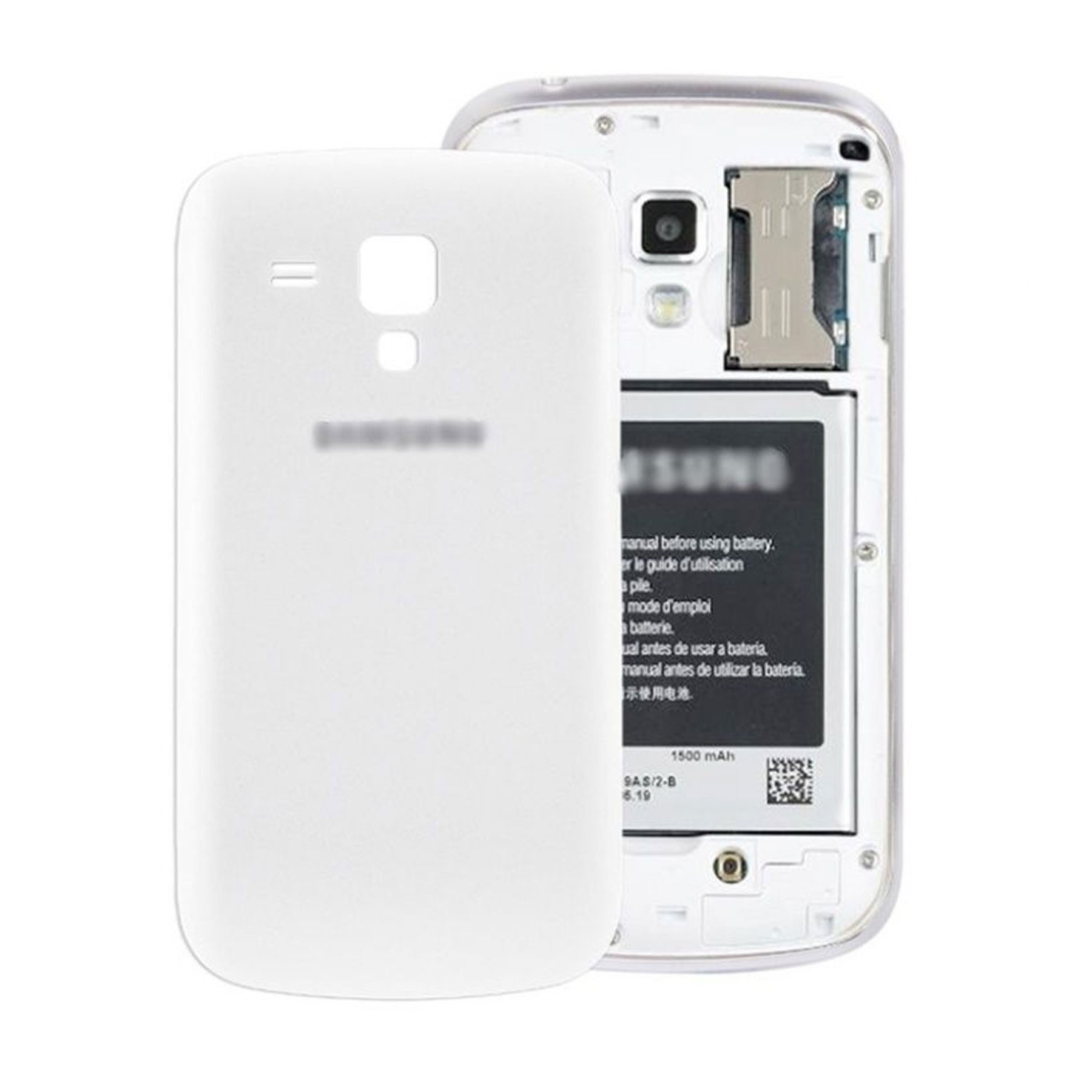 Tapa Trasera Carcasa Bateria Para Samsung Galaxy Trend S7560 S7562 Blanca Blanca