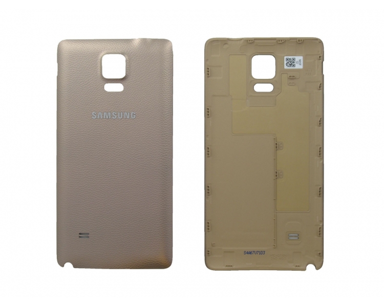 Tapa Trasera Compatible para Samsung Galaxy Note 4 Dorada Oro