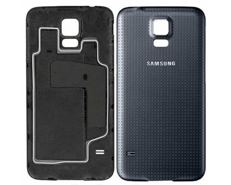Tapa Bateria Carcasa Trasera Para Samsung Galaxy S5 G900F Negra Azul Oscuro