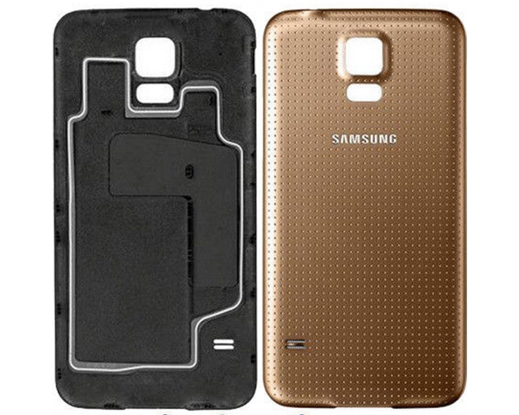 Tapa Trasera Compatible para Samsung Galaxy S5 Oro Dorada