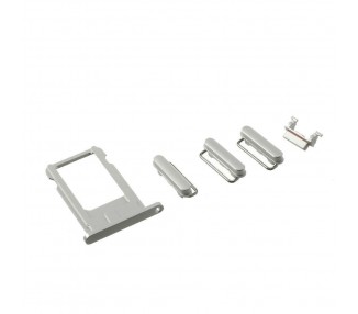 Chasis Carcasa Completa , Tapa Trasera Para iPhone 6 Blanco Plata