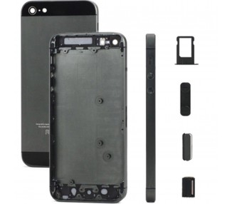 Chasis Carcasa Para iPhone 5 Azul Marino - Negro Gris