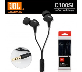 Auriculares Estereo Jbl C100Si Con Microfono Negro