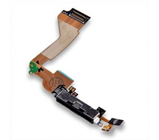 Cable Flex Conector Dock Carga Y Datos Microfono Para iPhone 4 4G Blanco
