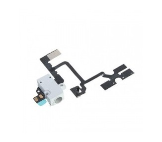 Flex Audio Jack + Botones Volumen Para iPhone 4 Blanco