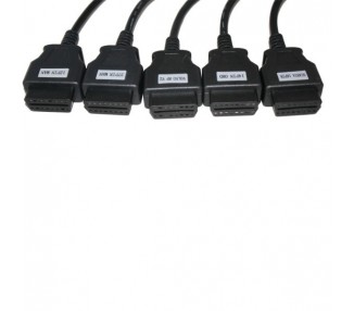 Kit 8 Cables Obd2 Coches Para Equipos De Diagnosis / Universal / Full Cables