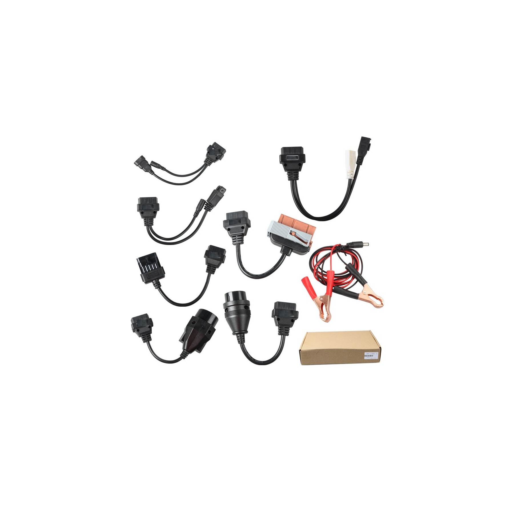 Kit 8 Cables Obd2 Coches Para Equipos De Diagnosis / Universal / Full Cables