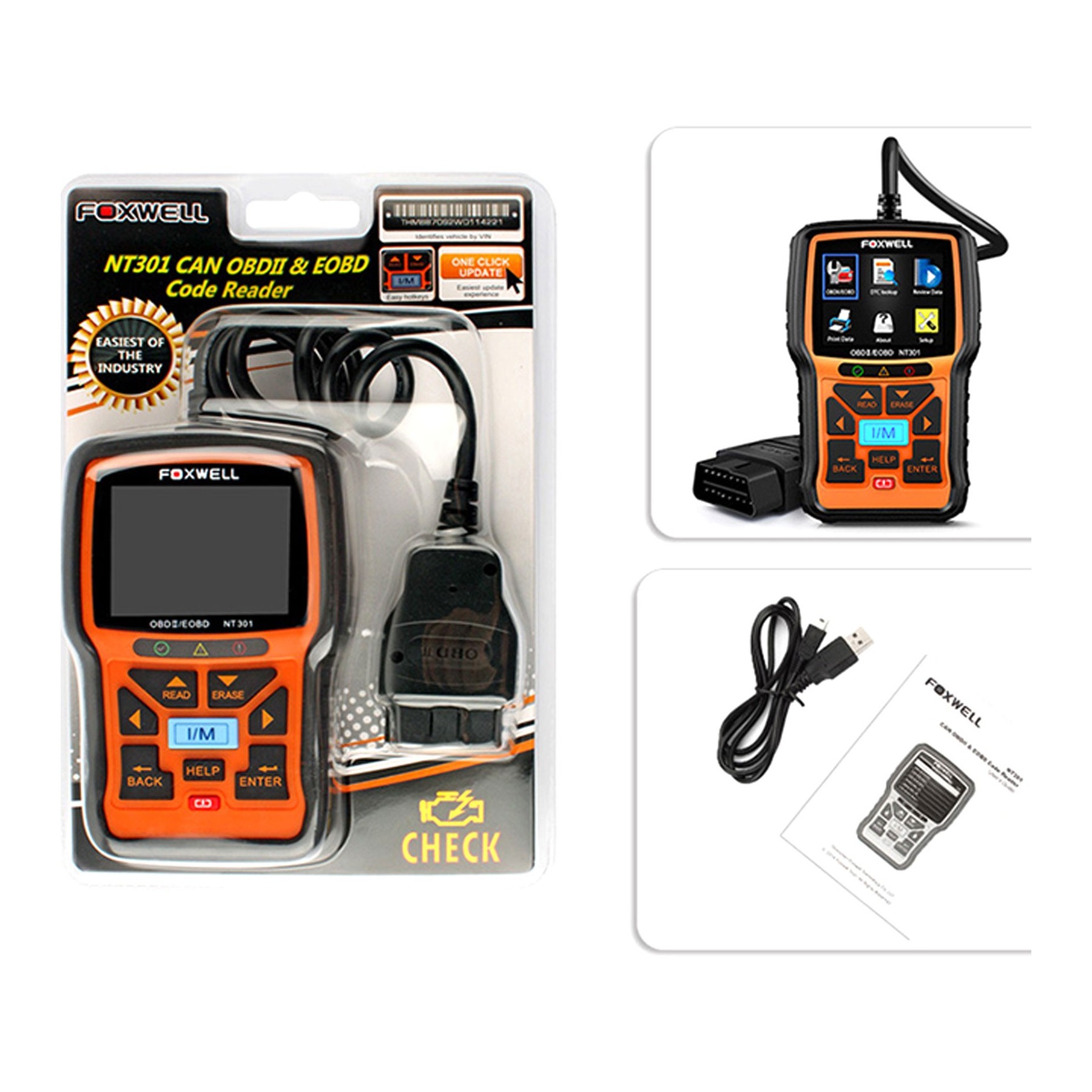 Diagnostic Machine FOXWELL NT301 PRO Multibrand 2018