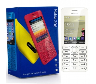 Nokia Asha 206 | White | 64MB | Refurbished | Grade A+