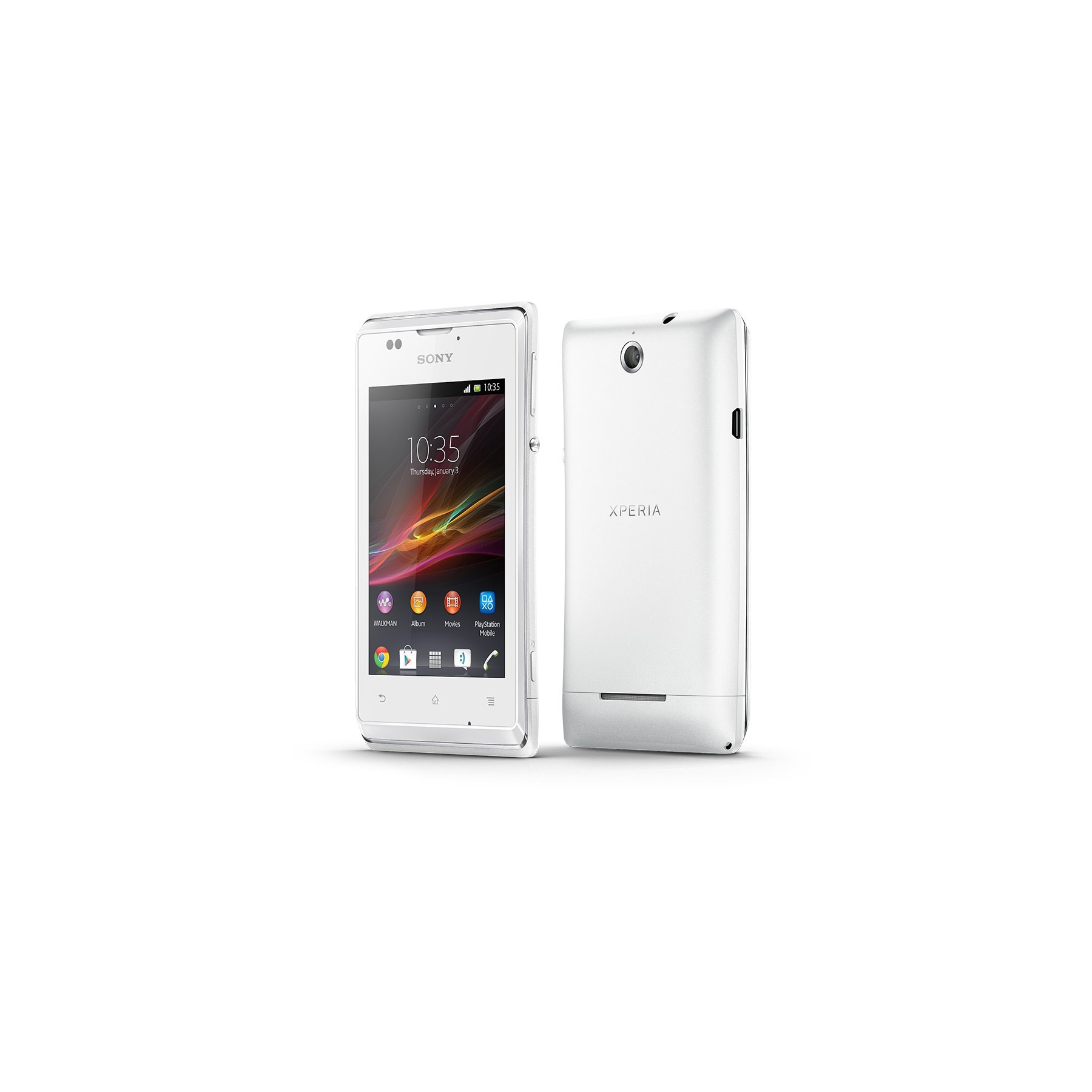 Sony Xperia E | White | 4GB | Refurbished | Grade A+