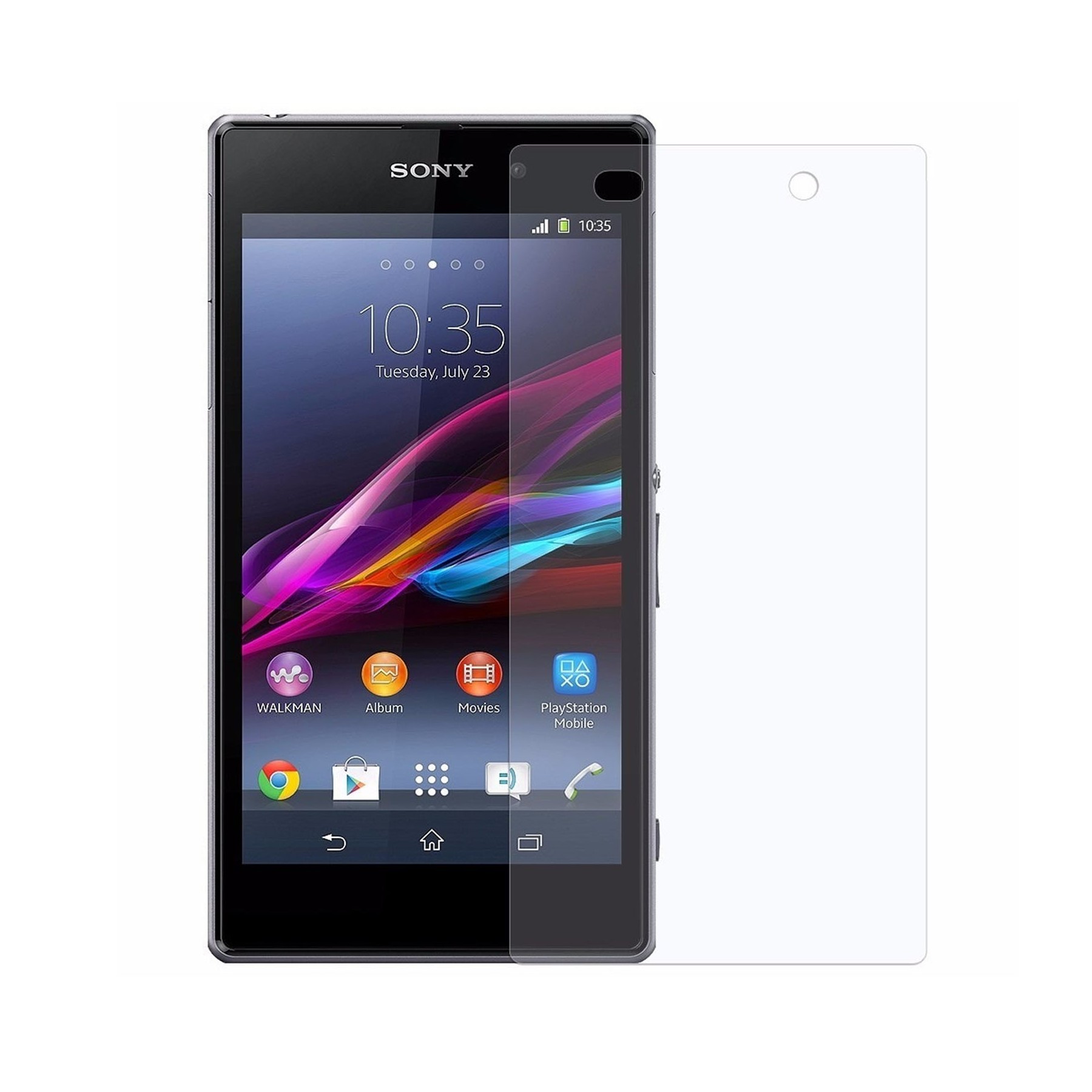 2X Protector Pantalla Lamina Protectora Film Para Sony Xperia Z1 L39H Lcd Screen