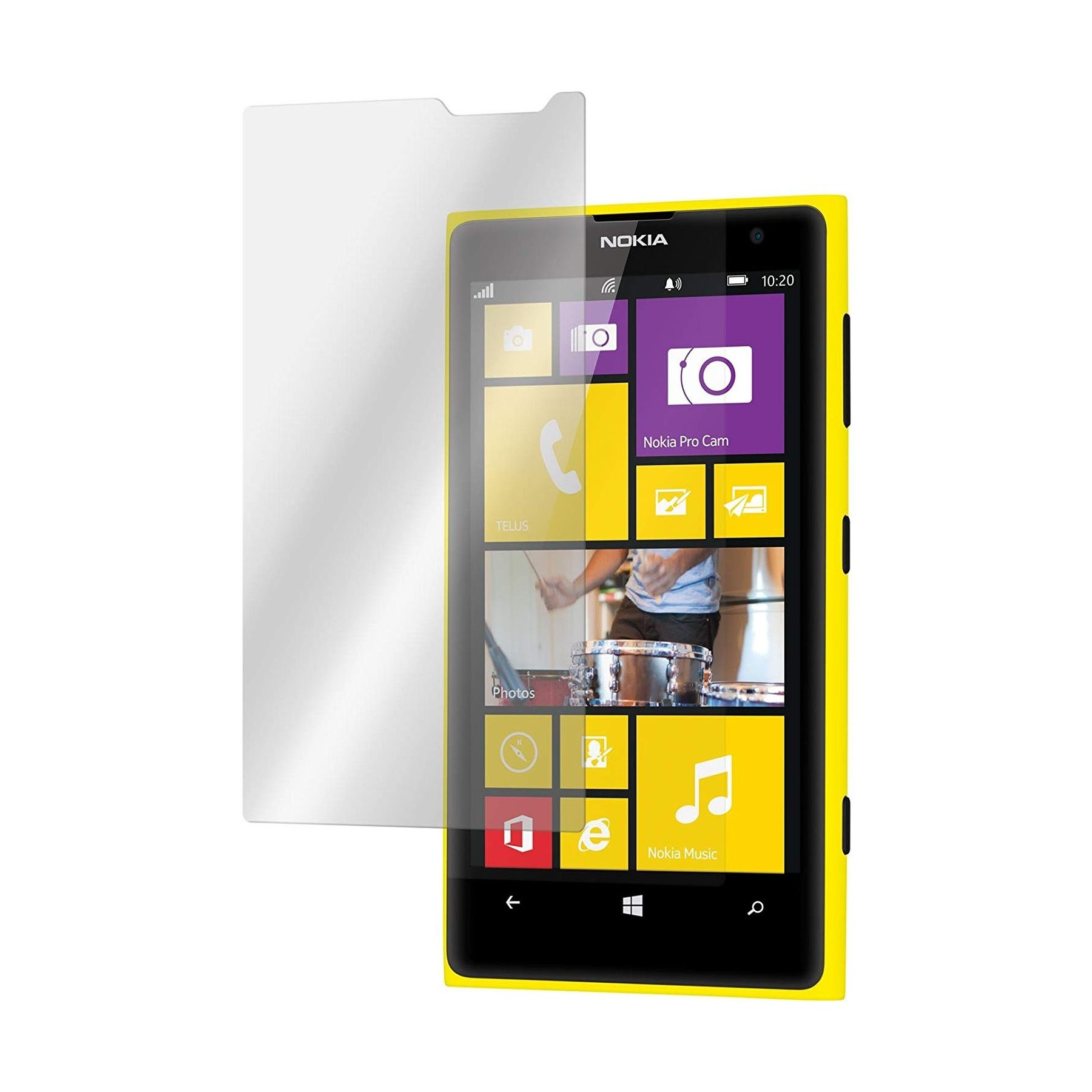 2X Protector Pantalla Lamina Protectora Film Para Nokia Lumia 1020 Lcd Screen