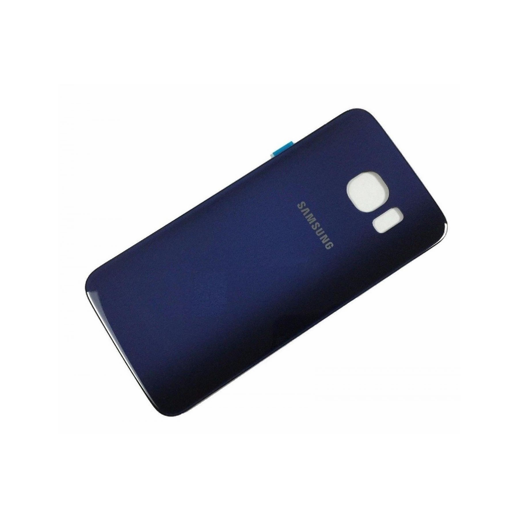 Tapa Trasera Compatible de Cristal para Samsung Galaxy S6 G925F Edge Azul