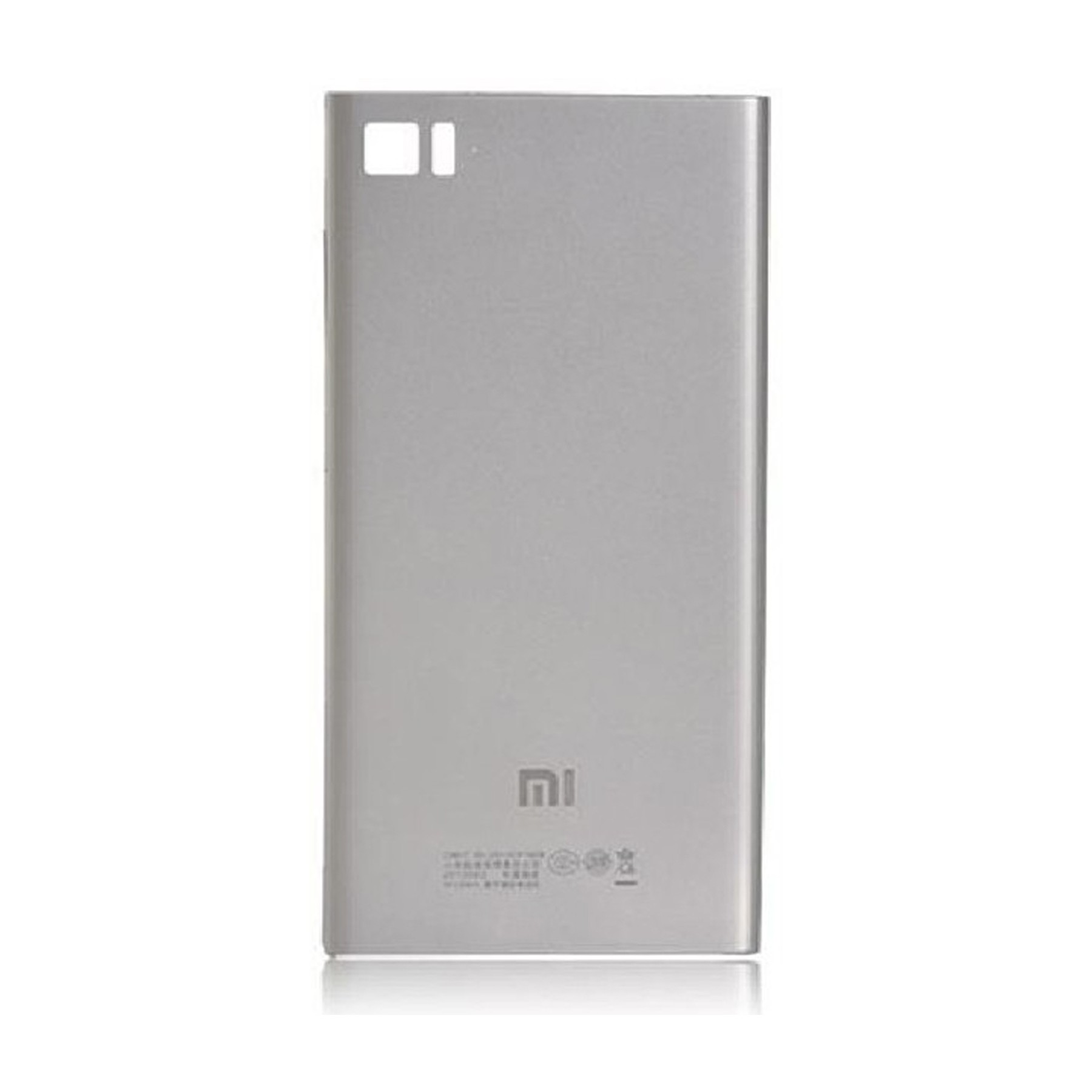 Tapa Trasera Compatible para Xiaomi Mi3 Plata