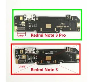Modulo Placa Conector Carga Microfono Antena Para Xiaomi Redmi Note 3 PRO