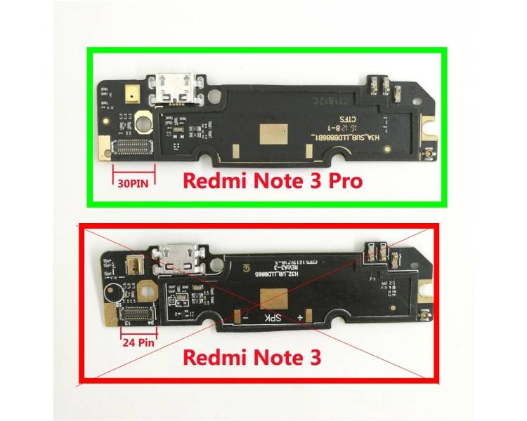 Modulo Placa Conector Carga Microfono Antena Para Xiaomi Redmi Note 3 PRO