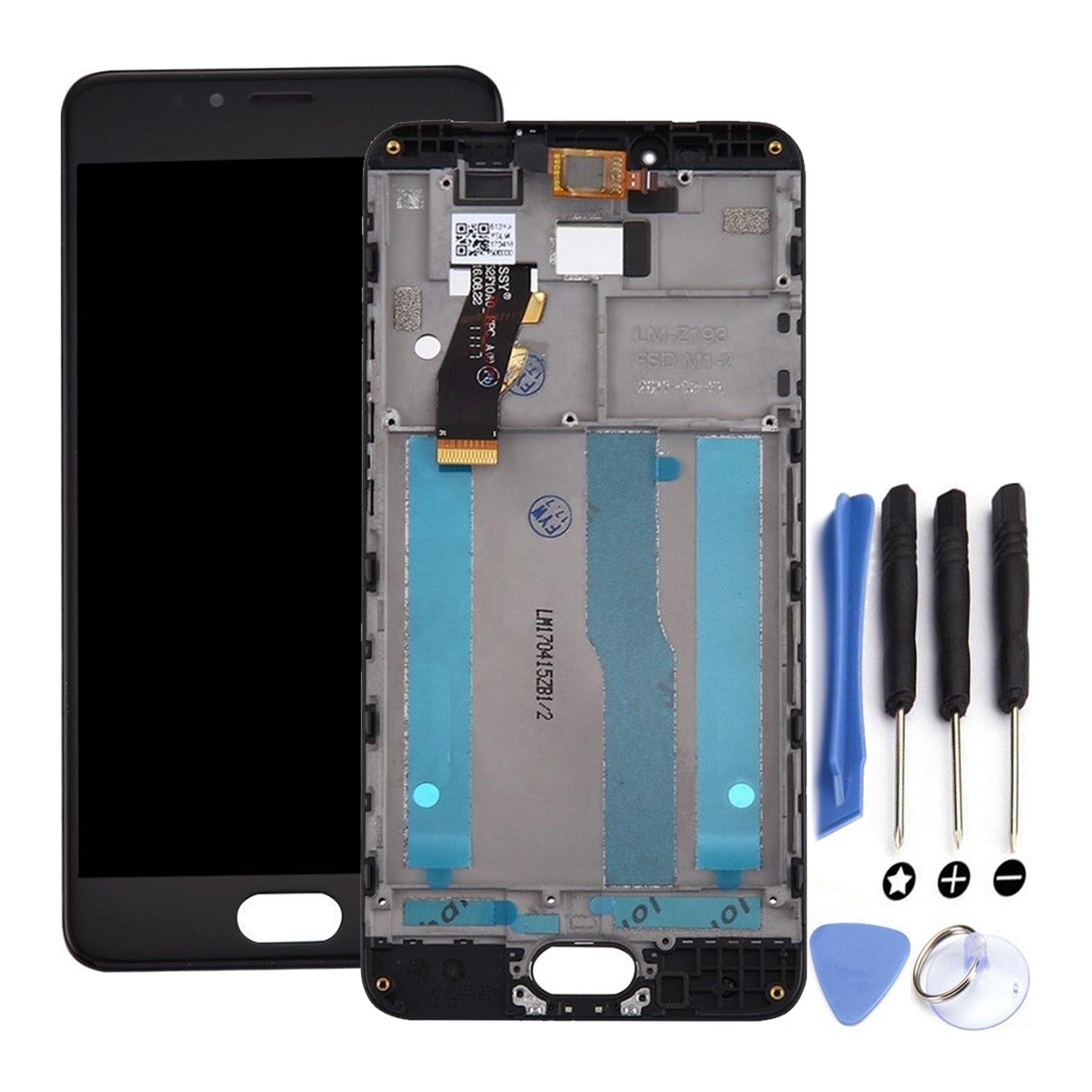 Kit Reparación Pantalla para Meizu M5S Con Marco Negra