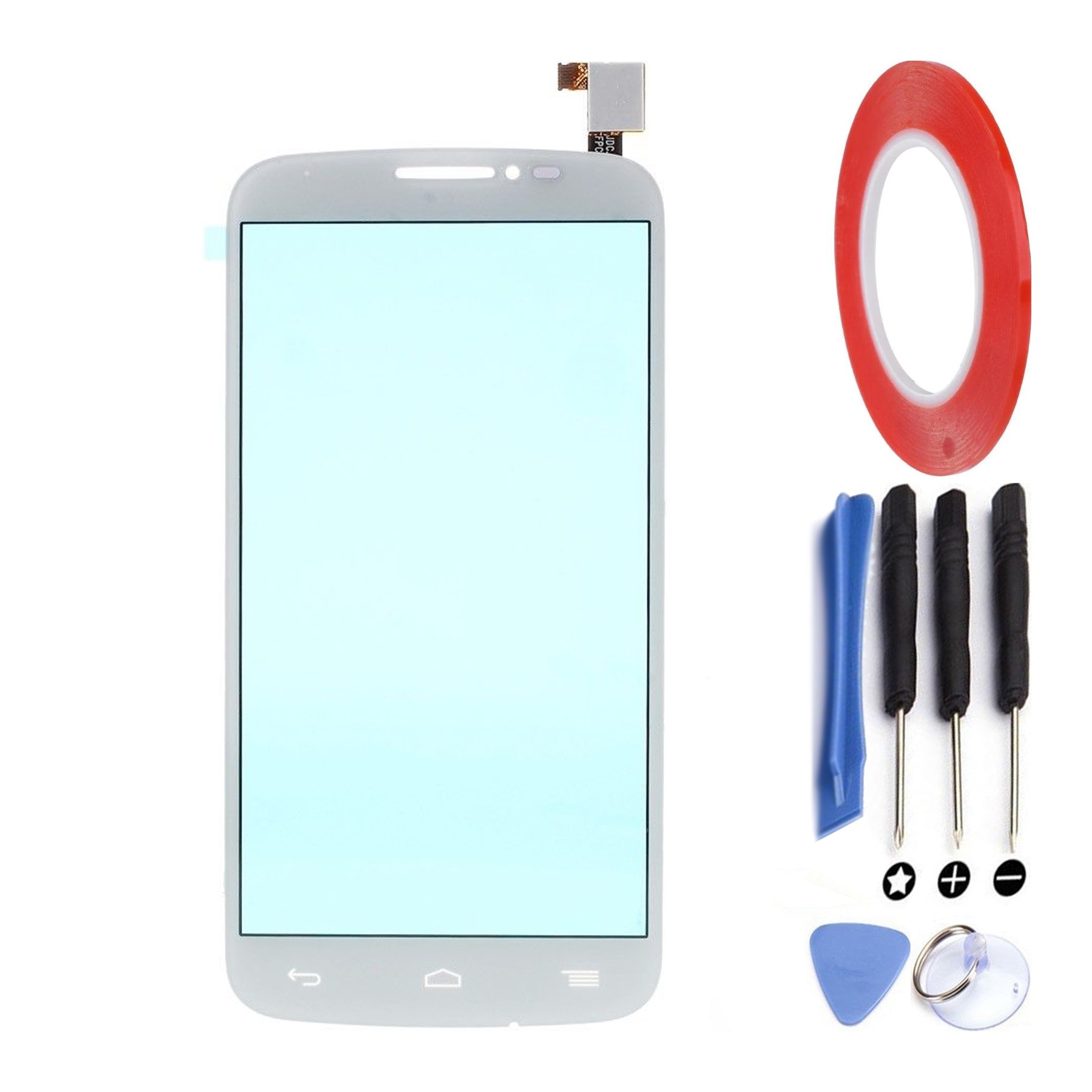 Pantalla Tactil Para Alcatel C7 Blanco Blanca