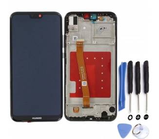 Display For Huawei P20 Lite, Color Black, With Frame  - 1