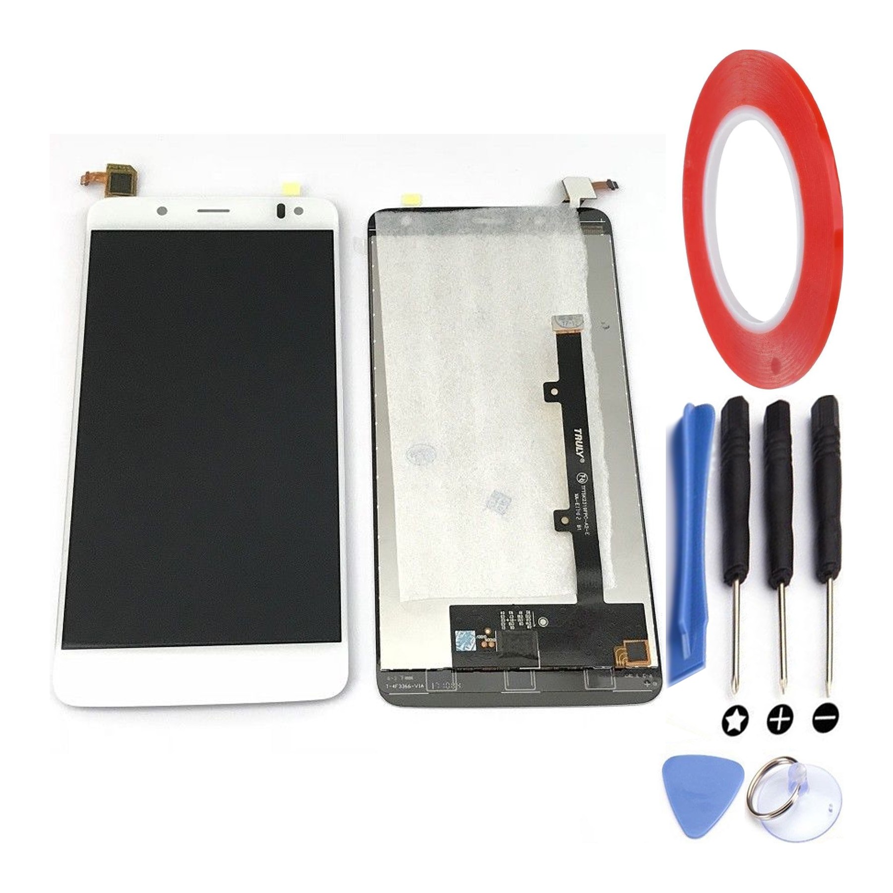 Kit Reparación Pantalla para Bq Aquaris V Plus, Vs Plus Blanca
