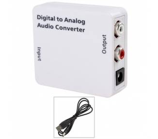 Audio Digital Converter & Power Cable | Color White