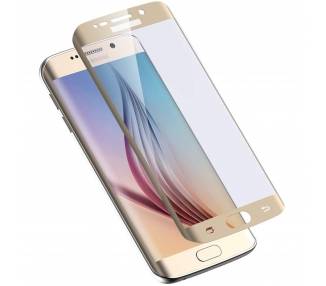 Protector De Pantalla De Cristal Templado Para Samsung Galaxy S7 Edge Dorado