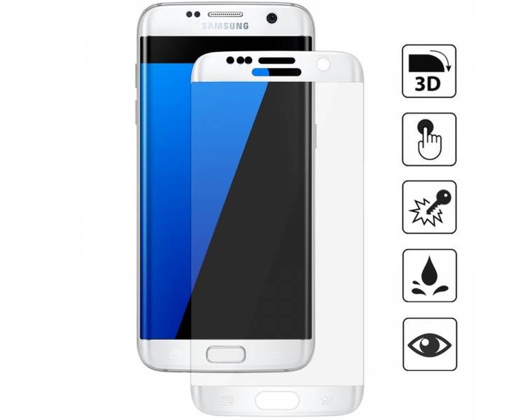 Screen Protector | Tempered Glass for Samsung Galaxy S7 Edge | Color White