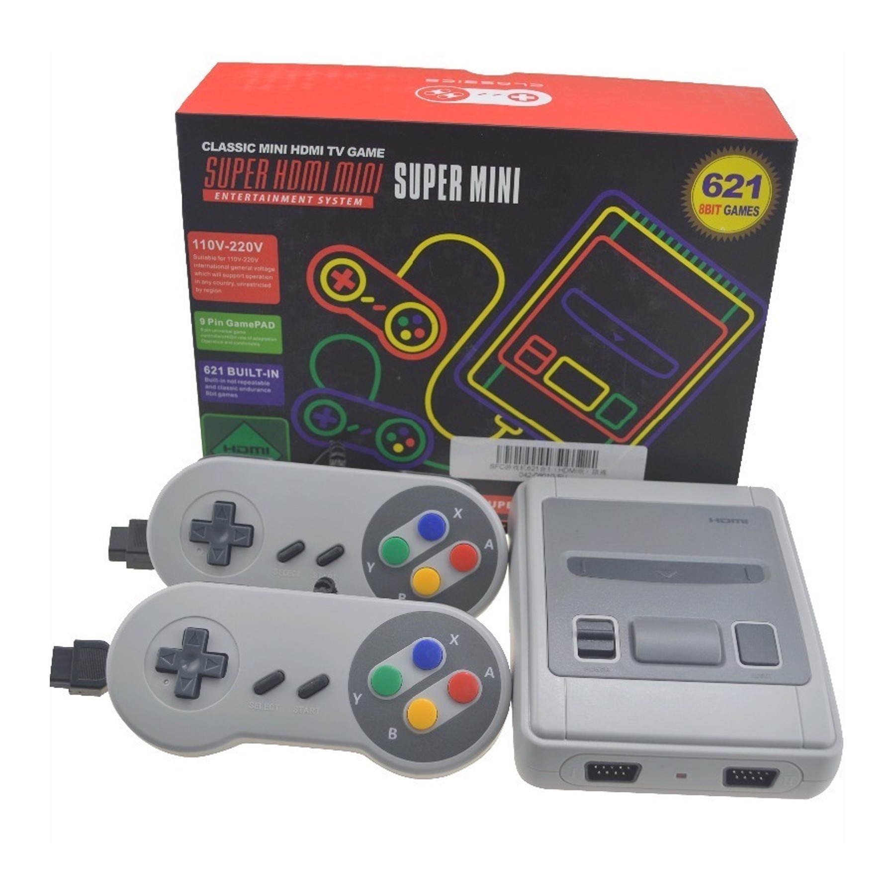 Super Mini NES clássic TV Video console 621 Games