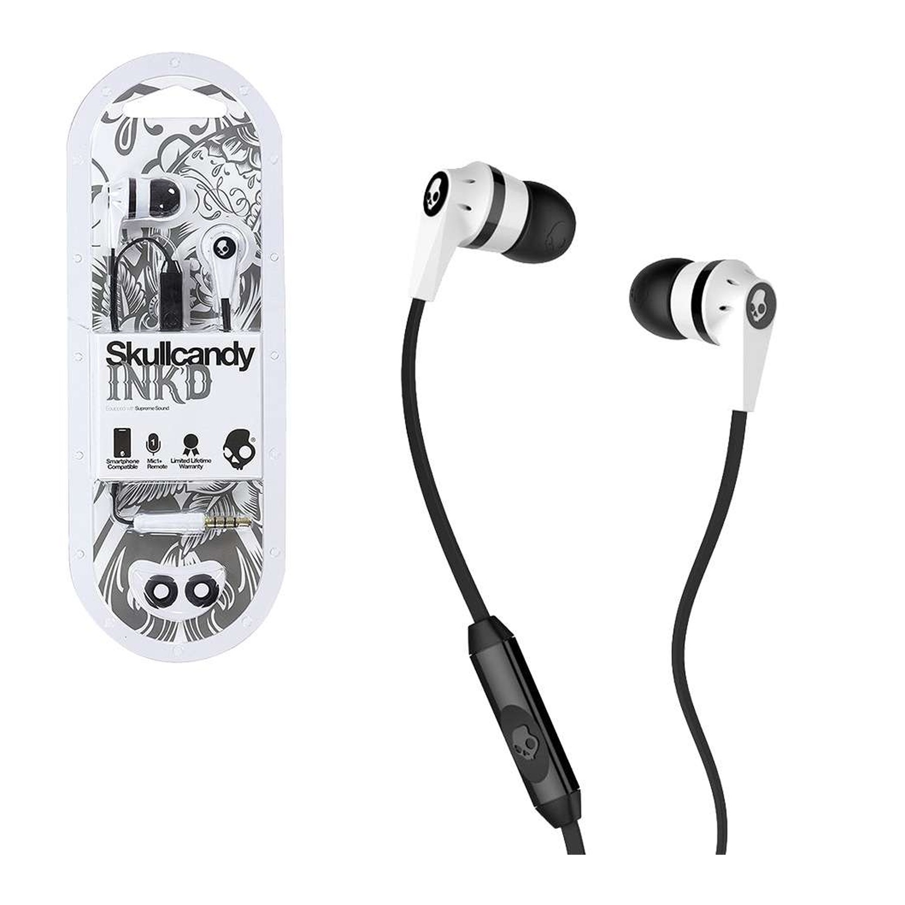 Auriculares Skullcandy Ink'D 2.0 - Inkd 2.0 Con Microfono Blanco
