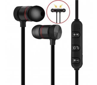 Auriculares Bluetooth 4.1 Inalámbricos Magnético Micrófono Cascos Deportivos