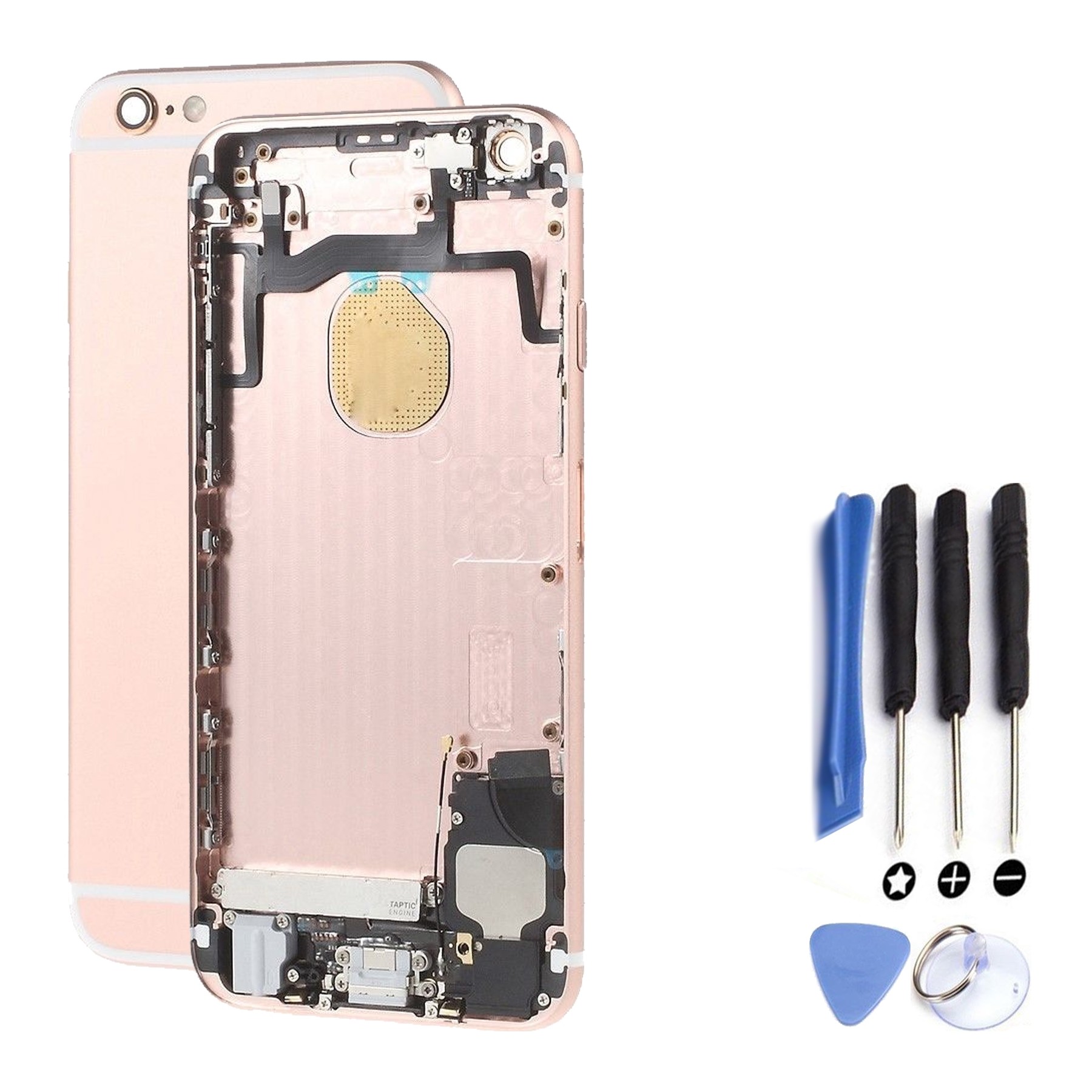 Chasis Carcasa Para iPhone 6S Bandeja Botones Componentes Flex Rosa