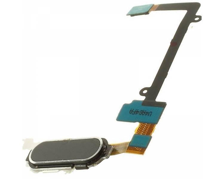 Flex Boton Home Huella Dactilar Para Samsung Galaxy Note 4 Negro