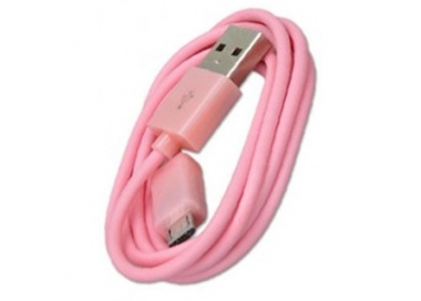 Cable micro usb color Rosa para Samsung Sony Nokia HTC LG Blackberry Huawei ARREGLATELO - 4