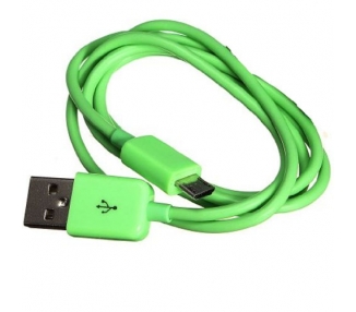 Cable micro usb color Verde para Samsung Sony Nokia HTC LG Blackberry Huawei ARREGLATELO - 2