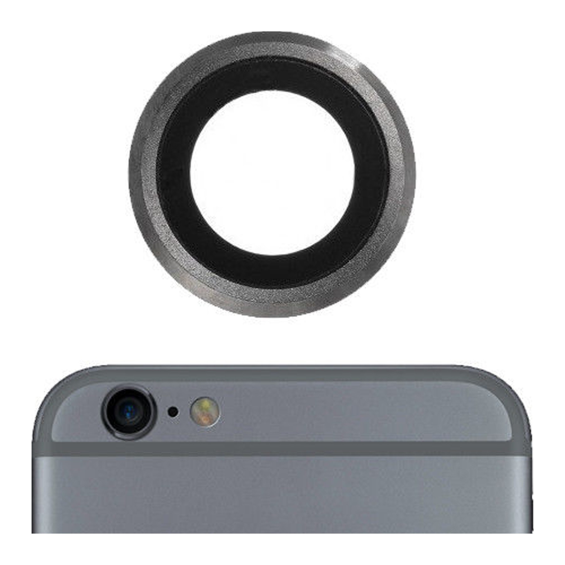 Lente Cristal Camara Principal Para iPhone 6S Gris