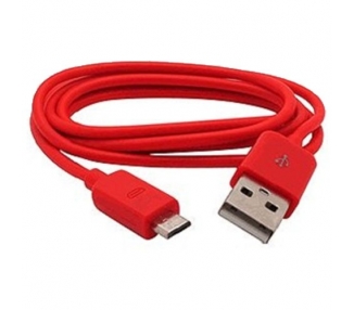 Cable micro usb color Rojo para Samsung Sony Nokia HTC LG Blackberry Huawei ARREGLATELO - 1