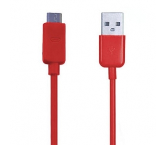 Cable micro usb color Rojo para Samsung Sony Nokia HTC LG Blackberry Huawei ARREGLATELO - 3