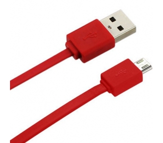 Cable micro usb color Rojo para Samsung Sony Nokia HTC LG Blackberry Huawei ARREGLATELO - 4