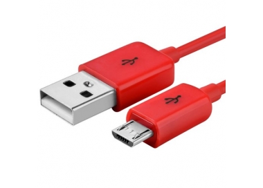 Cable micro usb color Rojo para Samsung Sony Nokia HTC LG Blackberry Huawei ARREGLATELO - 6
