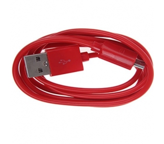 Cable micro usb color Rojo para Samsung Sony Nokia HTC LG Blackberry Huawei ARREGLATELO - 7