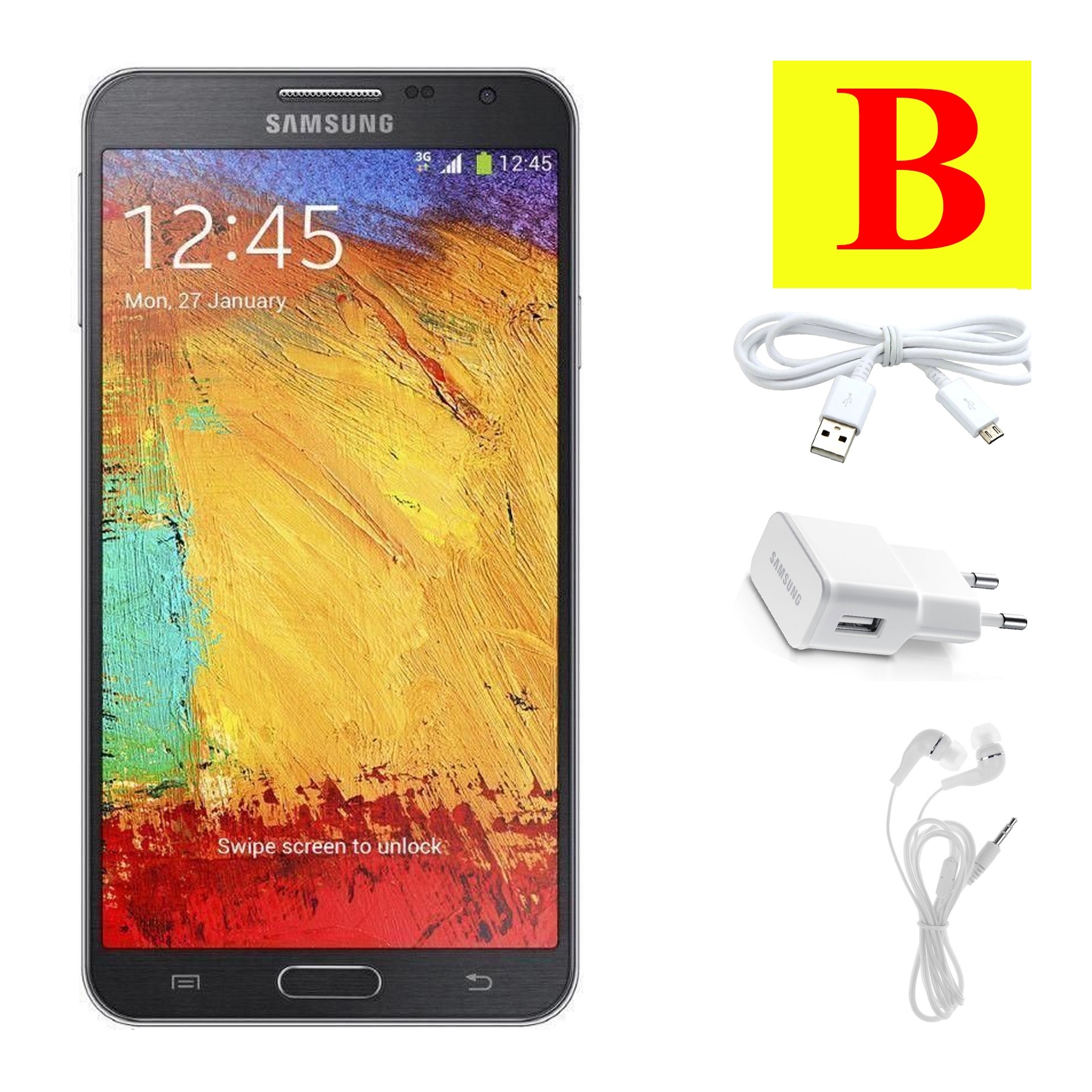 Samsung Galaxy Note 3 | Black | 16GB | Refurbished | Grade B