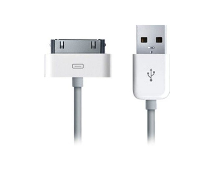 Cable usb carga cargador datos sync BLANCO para iPhone Ipod Ipad 3 3G 3GS 4 4S ARREGLATELO - 2