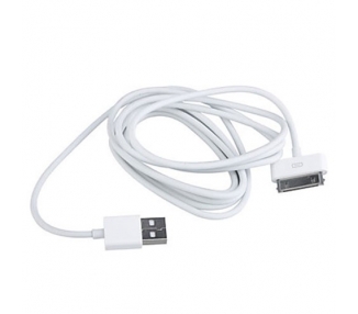 Cable de carga y datos compatible para iPhone 4 & 4S Blanco