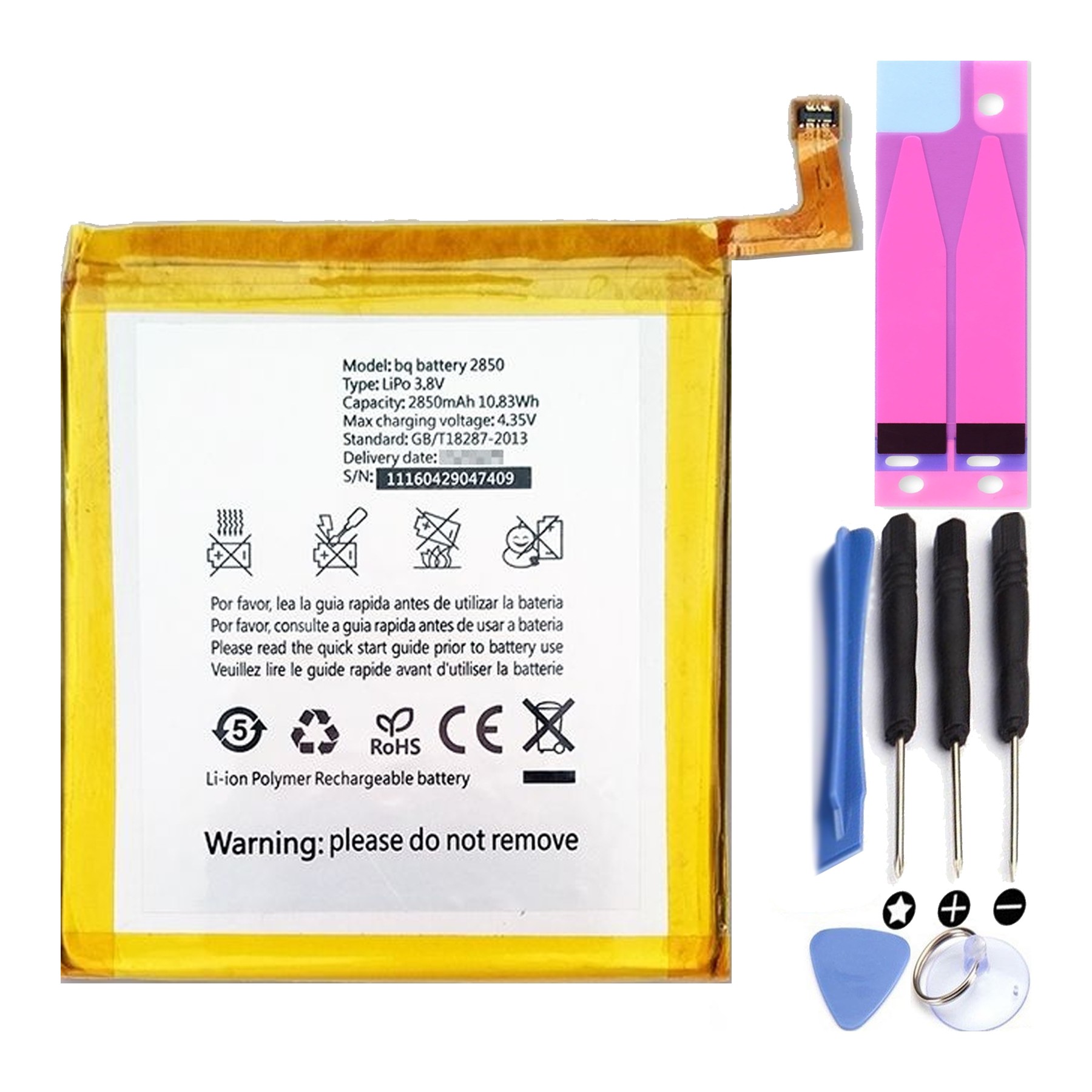 Bateria Compatible Bq Aquaris E5 4G 2850Mah - E 5 E5.0 4G